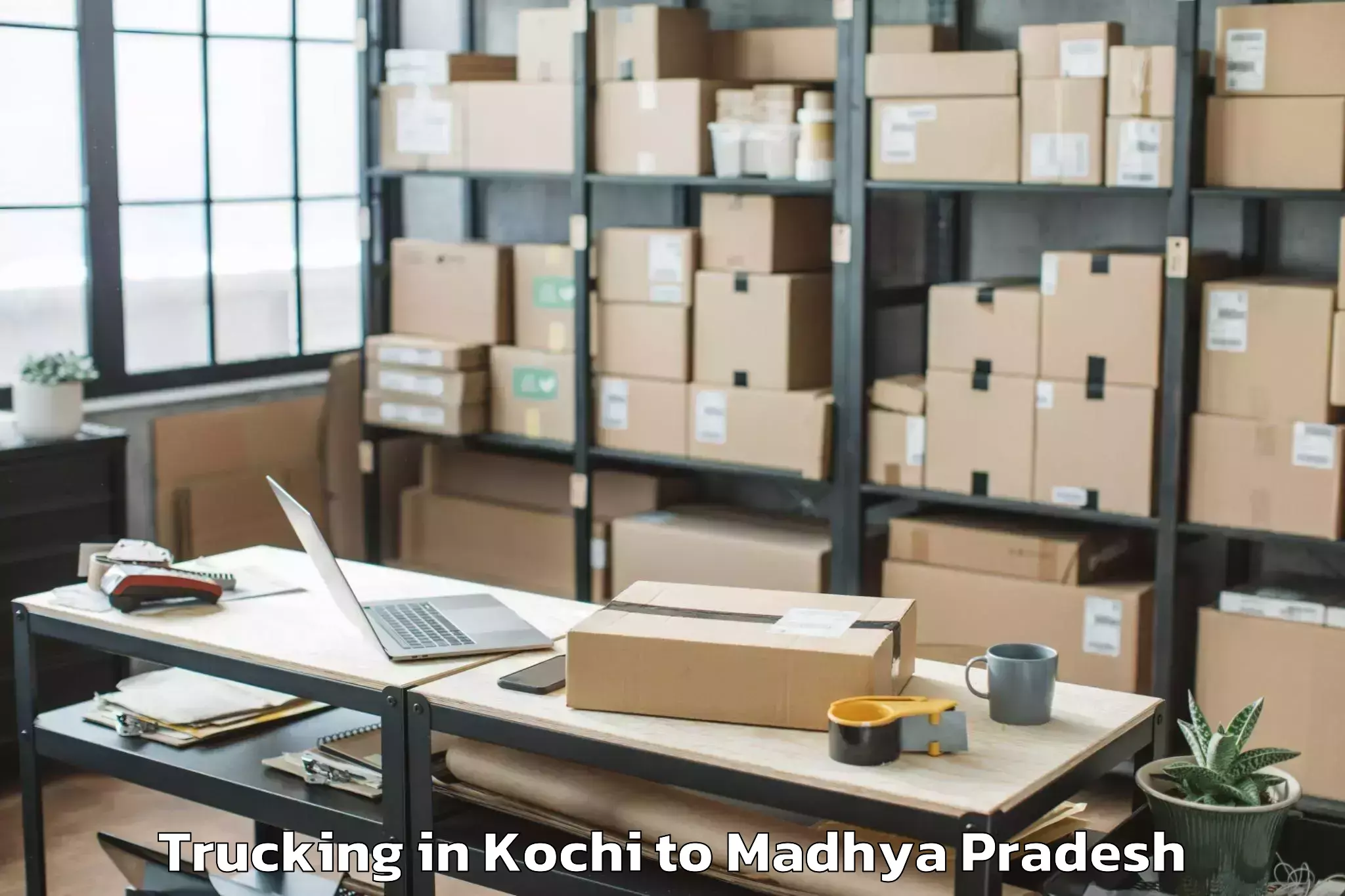 Leading Kochi to Dabra Trucking Provider